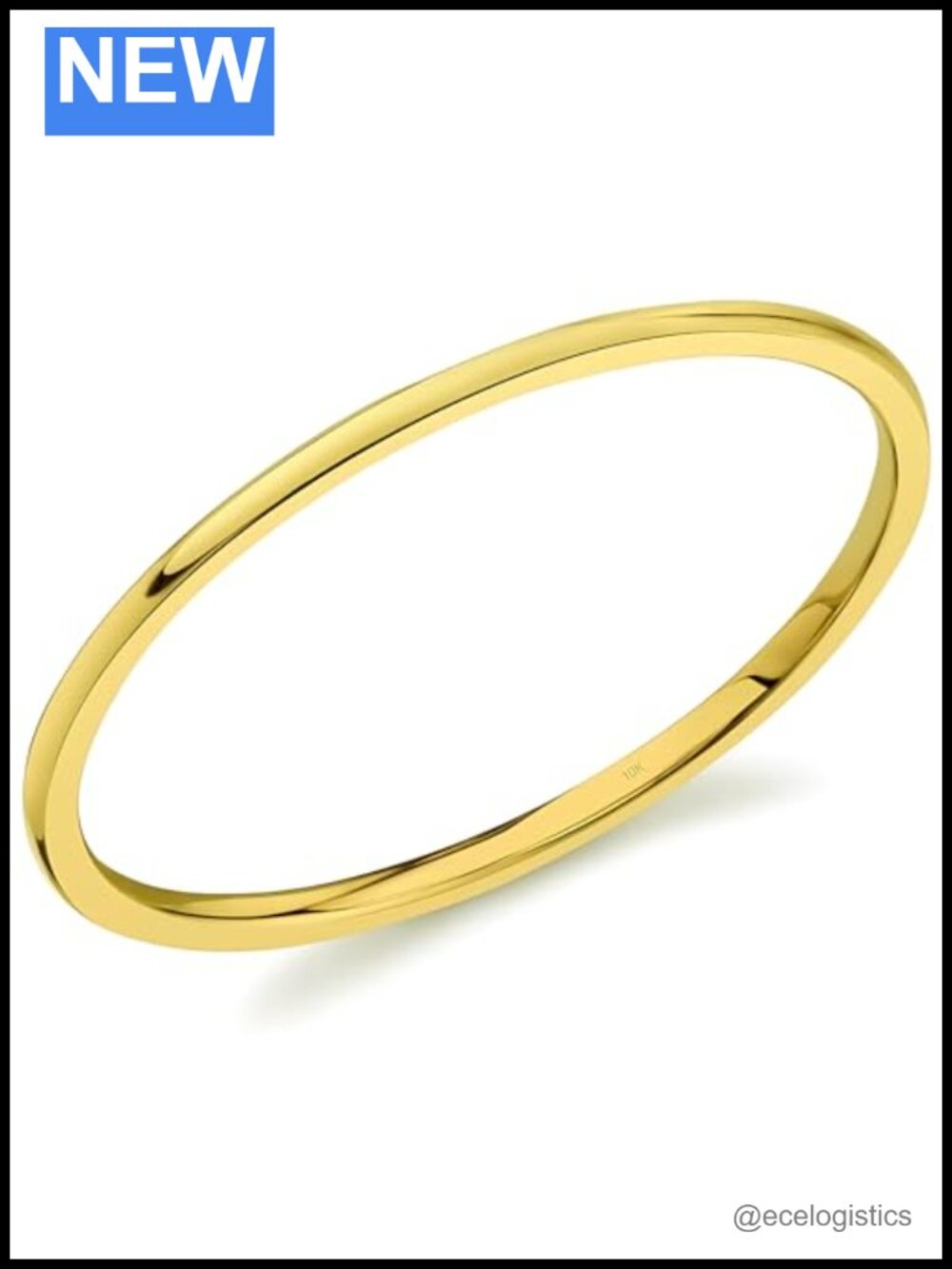 10K Yellow Gold Comfort Fit Wedding Band 1mm Classic Polished Ring